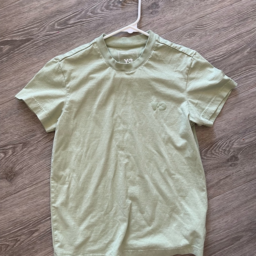 Y-3 Light Sage Green Crew Neck T-Shirt